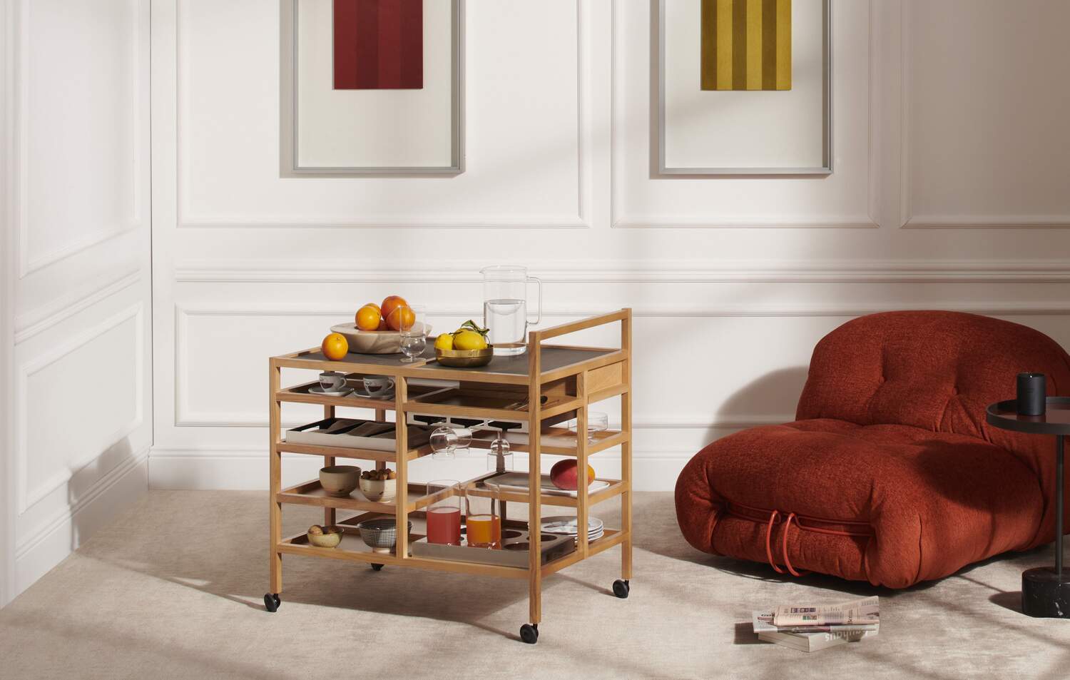 Complemento Serving Cart - Sag 80 - Cassina - Complemento
