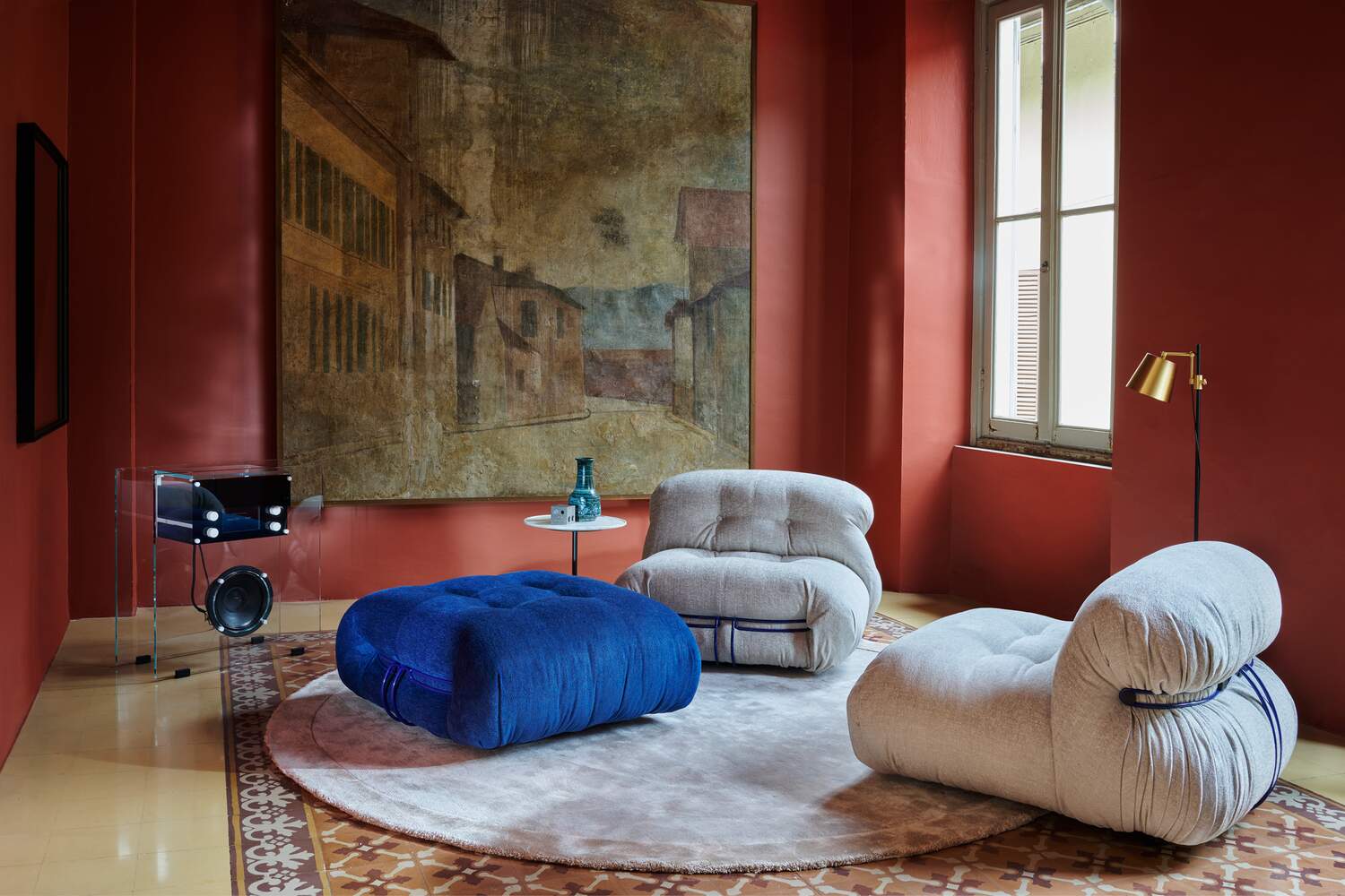 Poltrona Soriana Blue - Sag 80 - Cassina - Poltrona