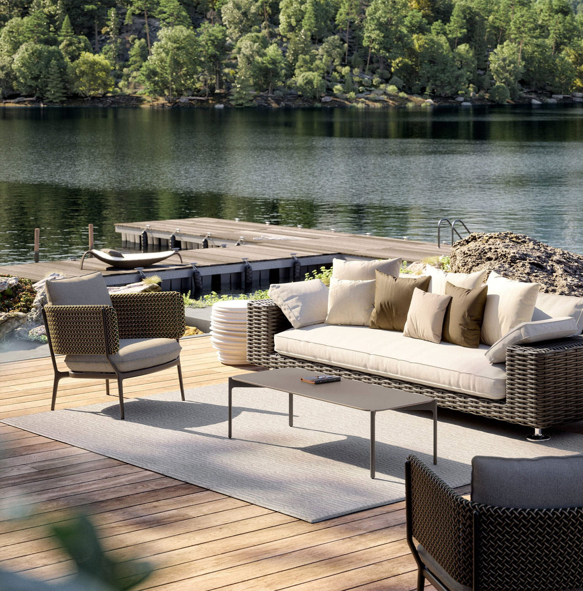 Funiture – bELLMONDE Lounge chair - Sag 80 - DEDON - Outdoor