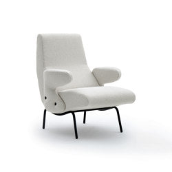 Delfino Armchair - Version with galvanic gold lacquered base CAPSULE COLLECTION