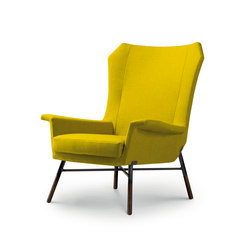 Giulietta Poltrona - Versione in pelle con inserti tinti rovere