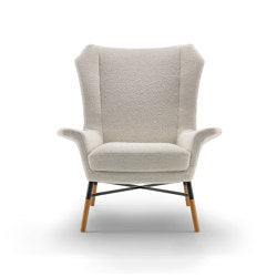 Giulietta Poltrona - Versione in pelle con inserti tinti rovere