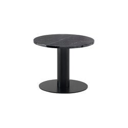 Goya Tavolino 50x50 - Versione quadrata con top in Travertino rosso - Sag 80 - Arflex -