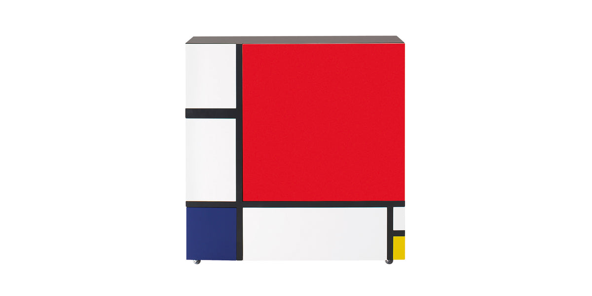 Homage to Mondrian – mobile contenitore – ambientata