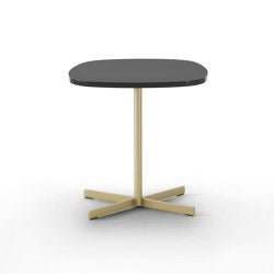 Island Tavolino 140x50 - Versione con top laccato cioccolato