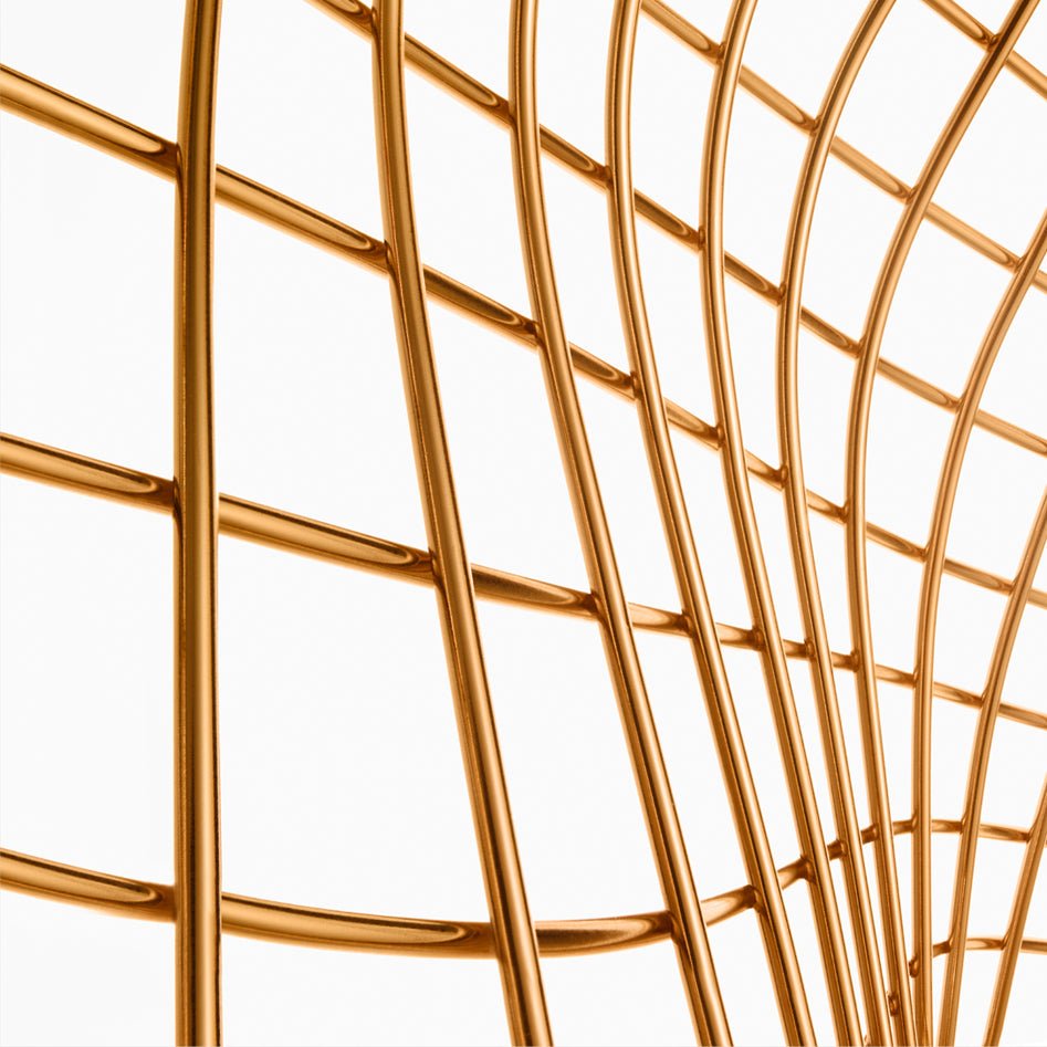 Sedia Bertoia Diamond - Oro - Sag 80 - Knoll - Sedia