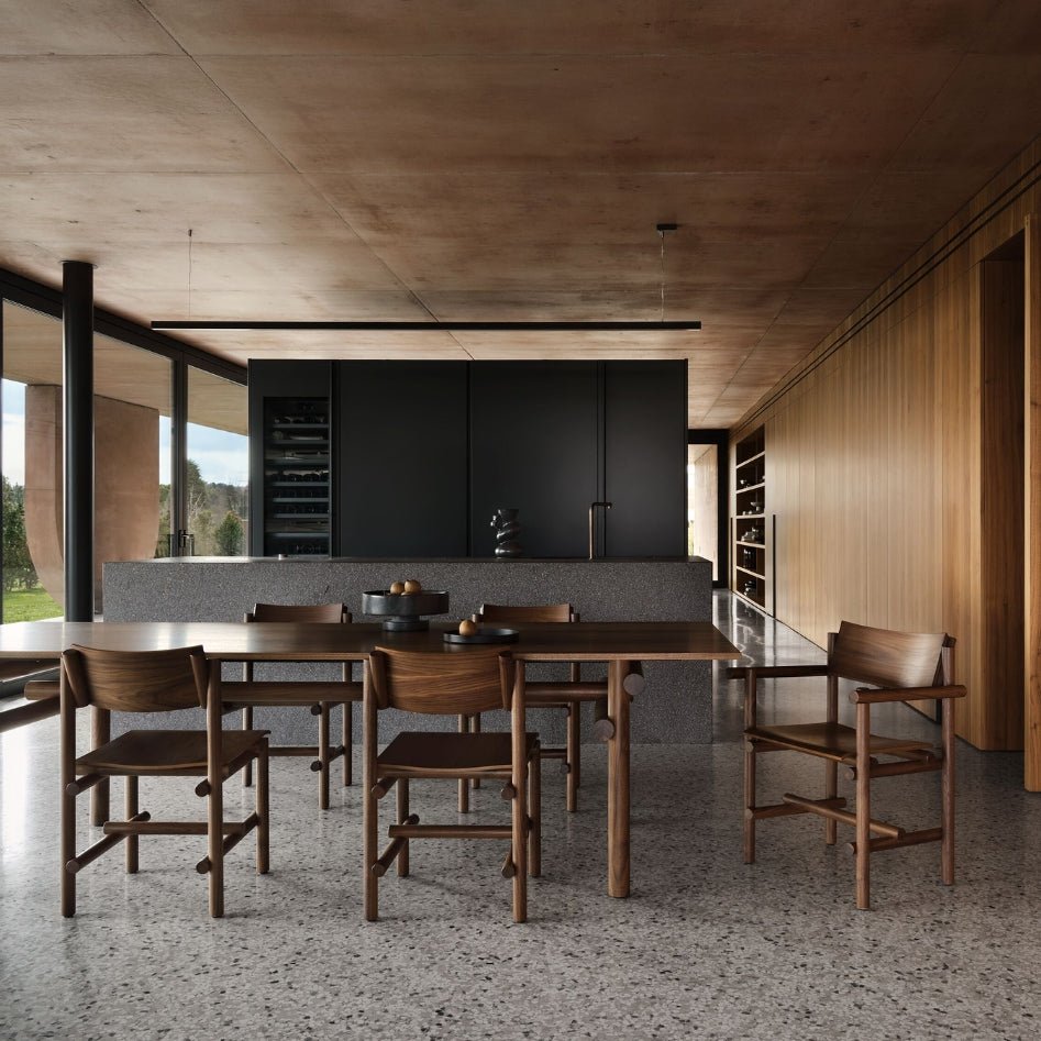 Sedia Collezione di legno Muecke - Sag 80 - Knoll - Tavolo