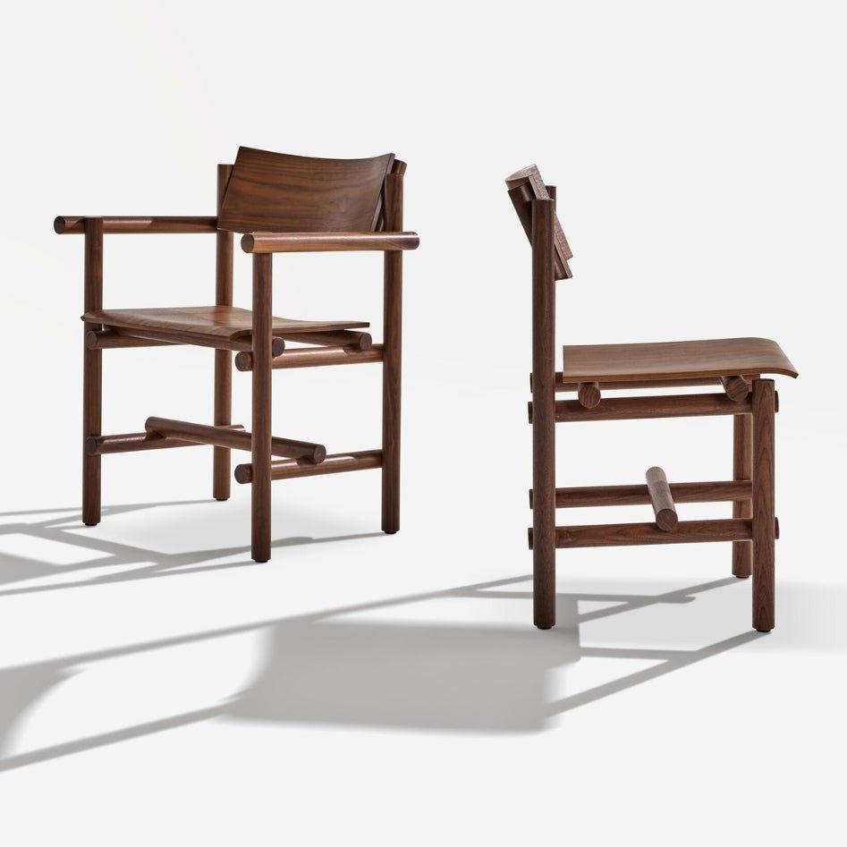 Sedia Collezione di legno Muecke - Sag 80 - Knoll - Tavolo