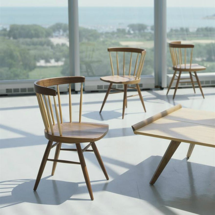 Sedia Diritta Nakashima - Sag 80 - Knoll - Sedia