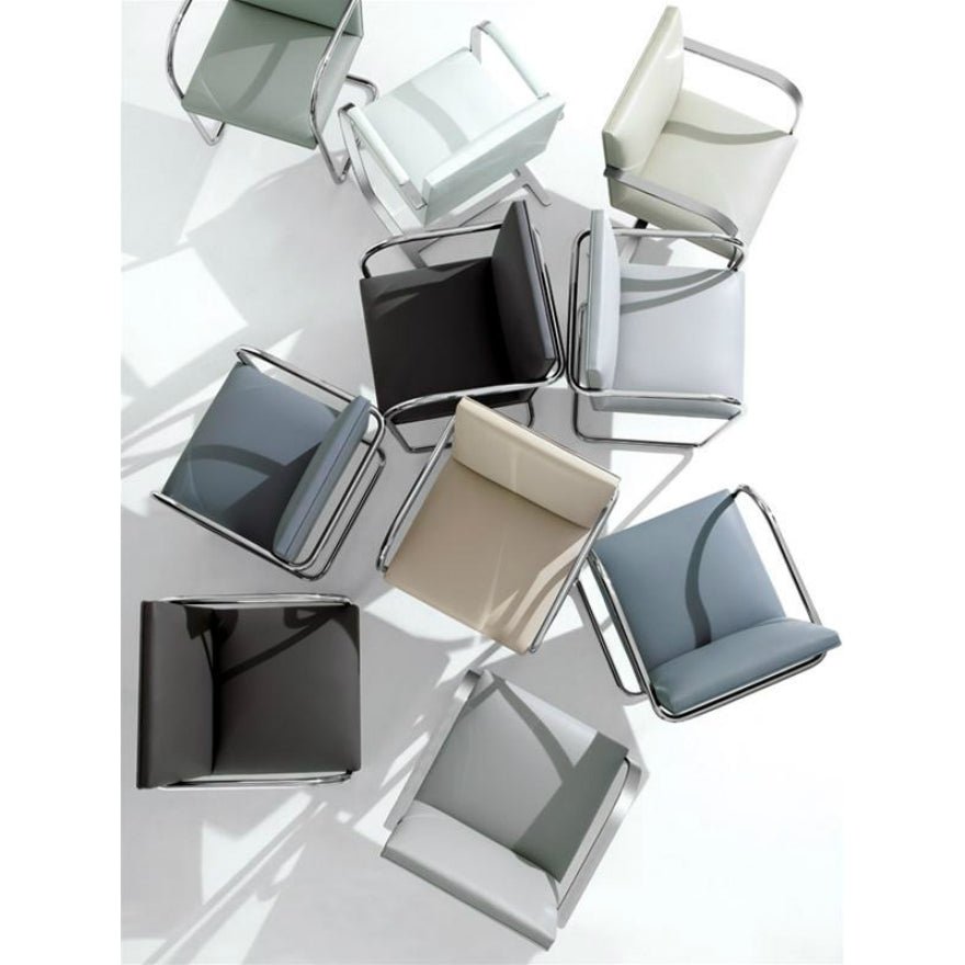 Sedia Laterale con bar piatto di Brno - Sag 80 - Knoll - Sedia