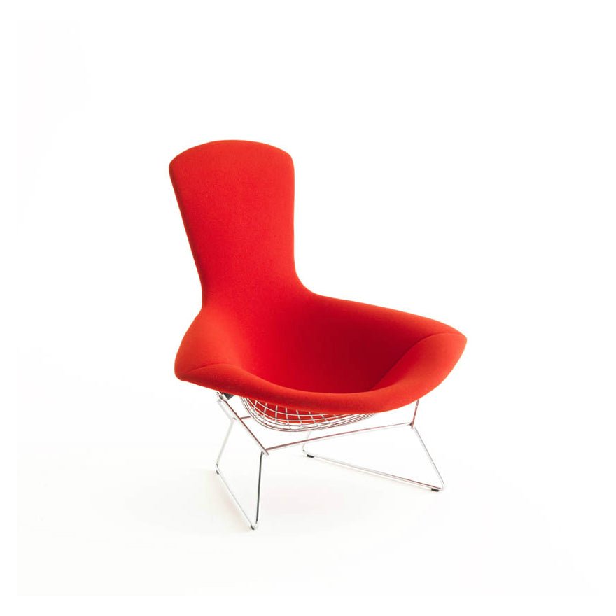 Sedia Schienale alto Bertoia e pouf - Sag 80 - Knoll - Sedia