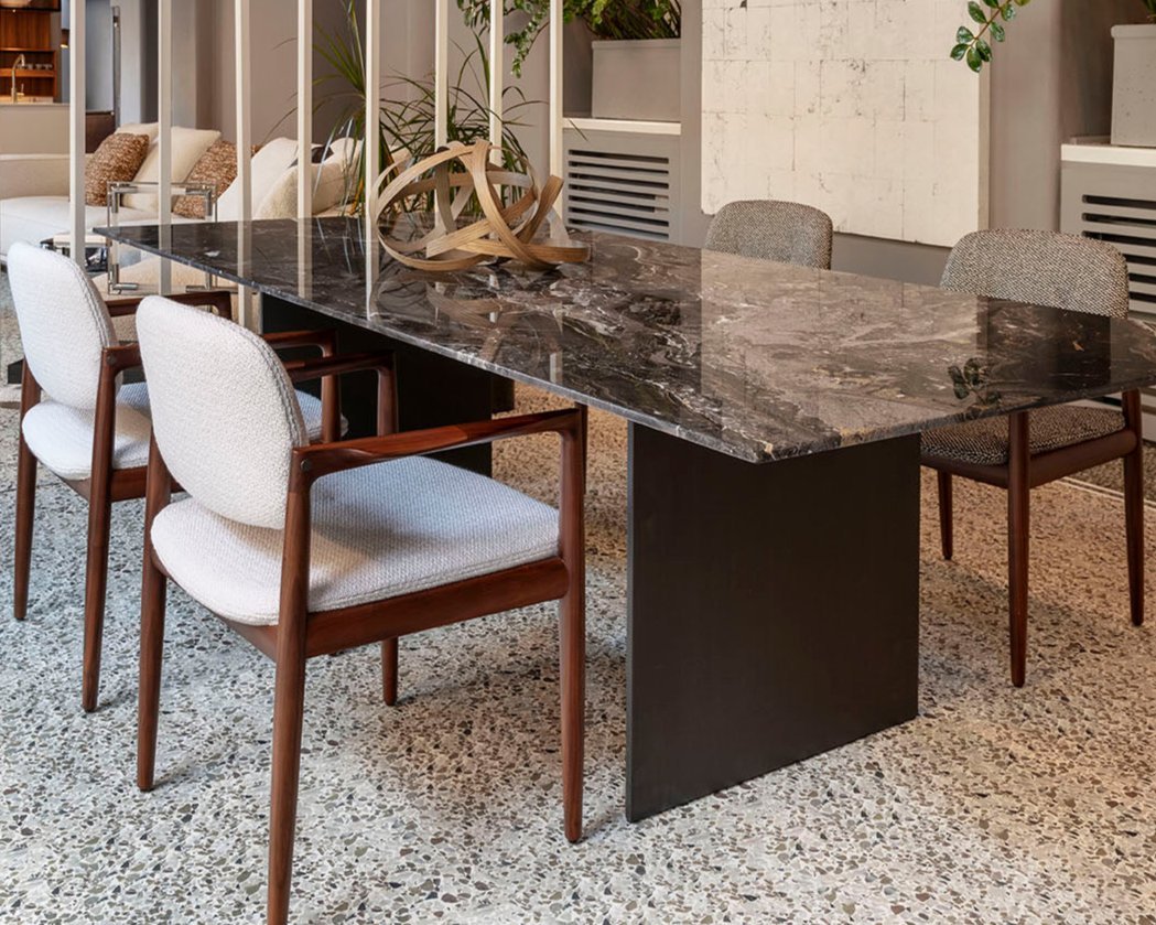 Table Minotti Kogan Dining Table And Chairs Linha Table