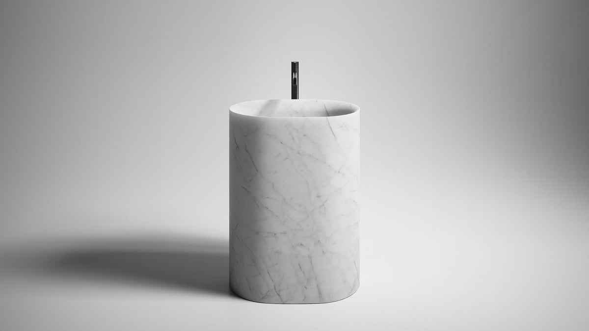 Nebula_Stone – lavabo freestanding – ambientata