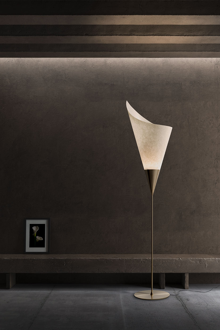 Calla – lampada da terra – ambientata