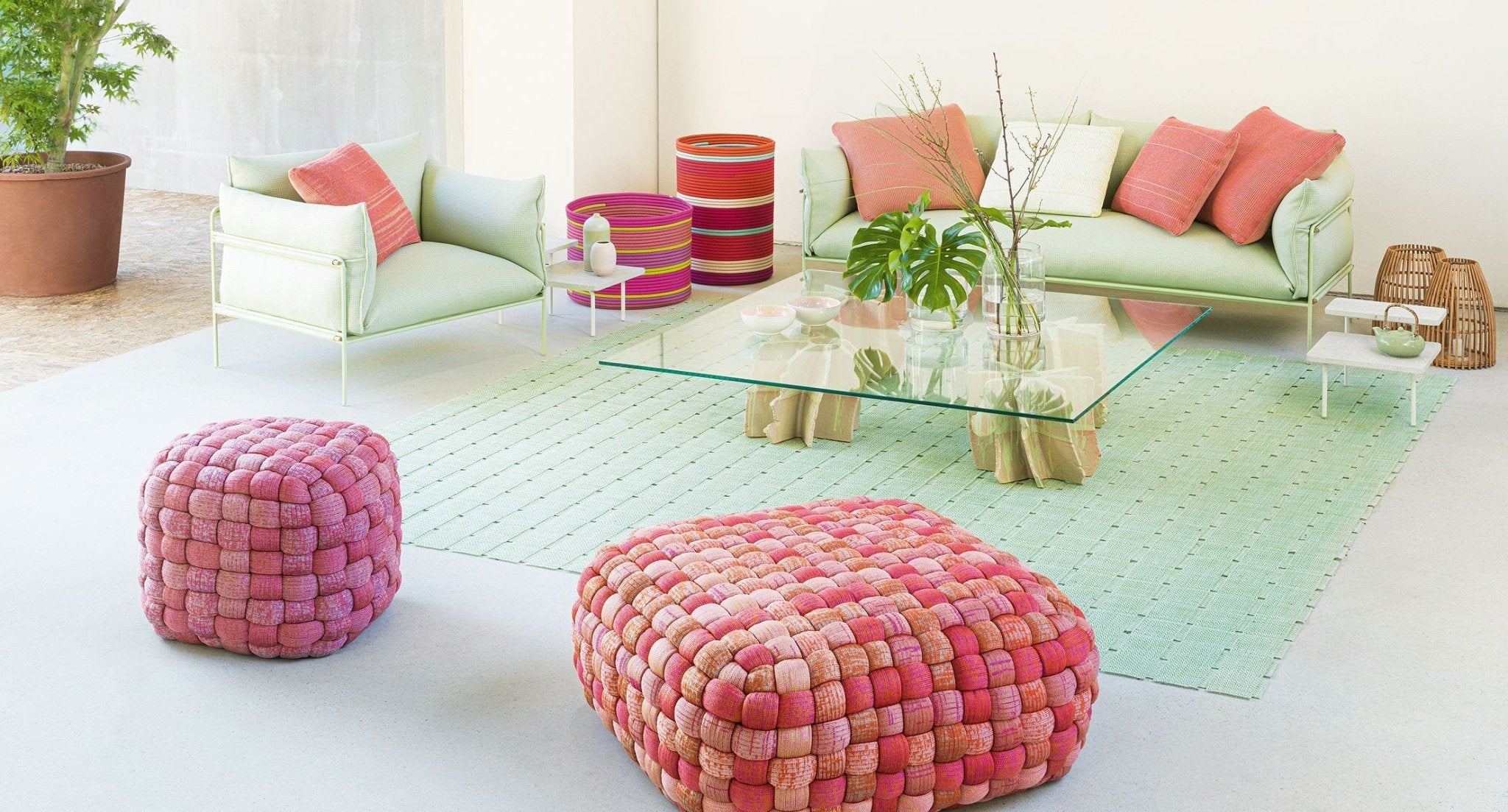 Pouf Tobit - Sag 80 - Paola Lenti - Pouf