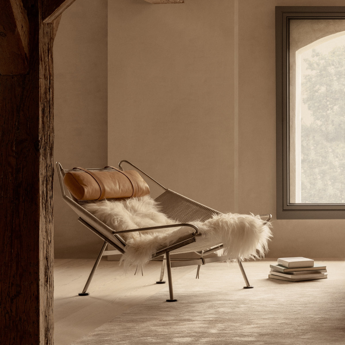 pp225 Flag Halyard Chair – poltrona lounge – ambientata