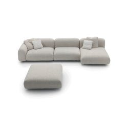 Tokio Modulo con ripiano 106x32 - Versione con top in Travertino romano - Sag 80 - Arflex -