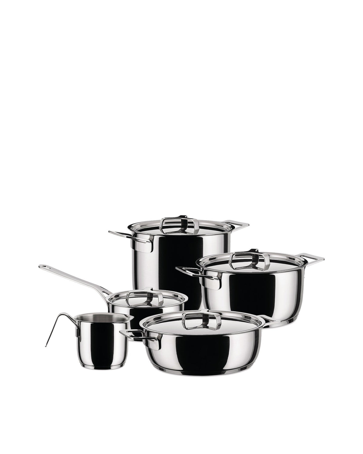 Pots&Pans – set di pentole 9 pezzi - Sag 80 - Alessi - Complemento
