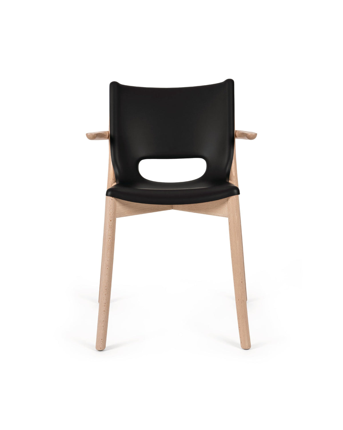 Poêle Collection – sedia monoscocca con braccioli (PS20_) - Sag 80 - Alessi - Sedia