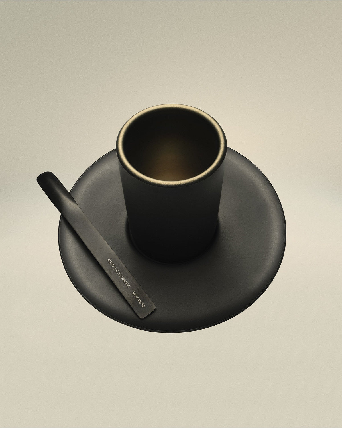CFF CP – set di due tazze da caffè con sottotazza e due cucchiaini da caffè - Sag 80 - Alessi - Complemento