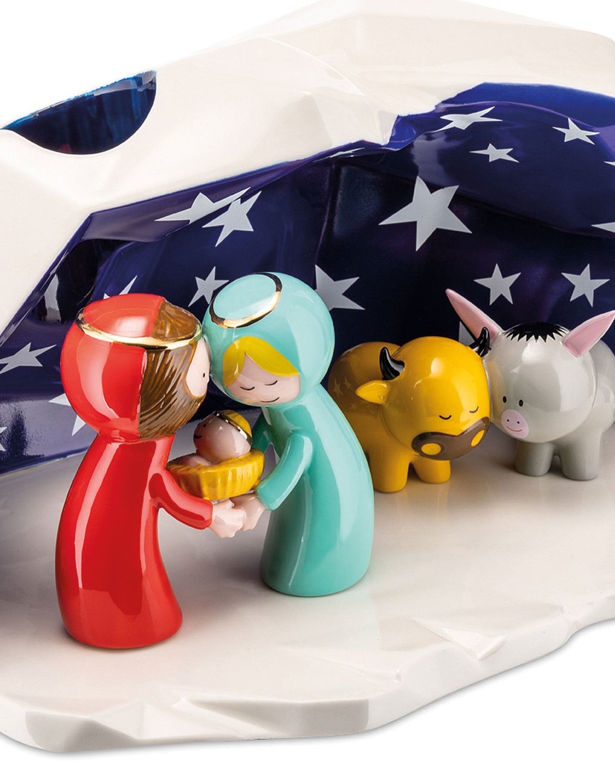 Happy Eternity Baby – presepe con set di 3 statuine – ambientata