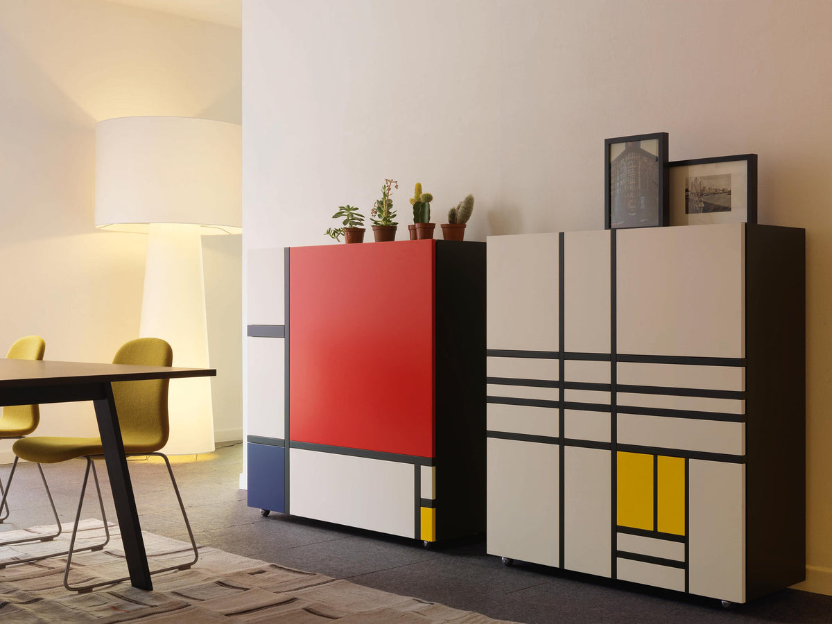 Homage to Mondrian – mobile contenitore – ambientata