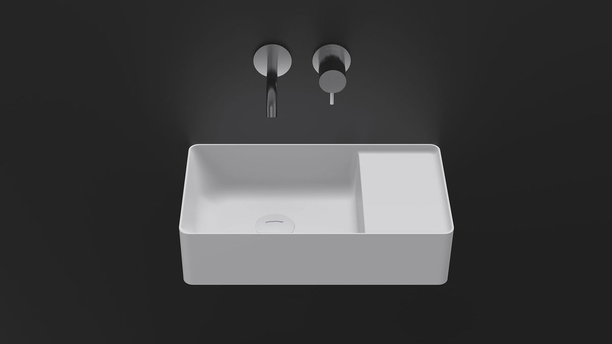 Simplomani – lavabo da appoggio – ambientata