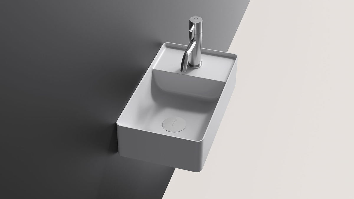 Simplomani – lavabo da appoggio – ambientata
