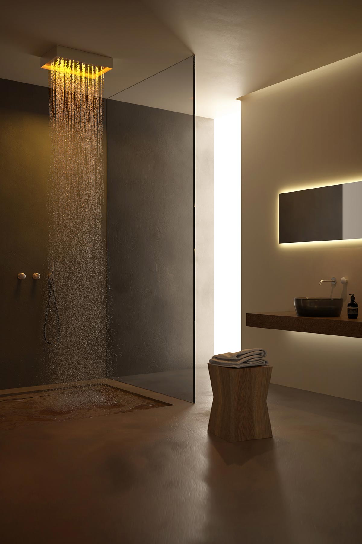 Fuorimeteo Slim – soffione indoor – ambientata