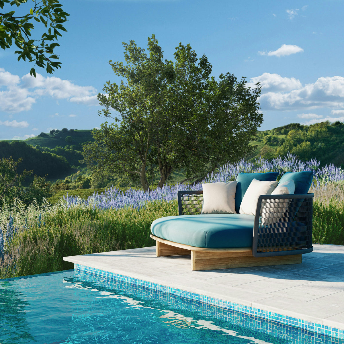 Mesh – daybed – ambientata