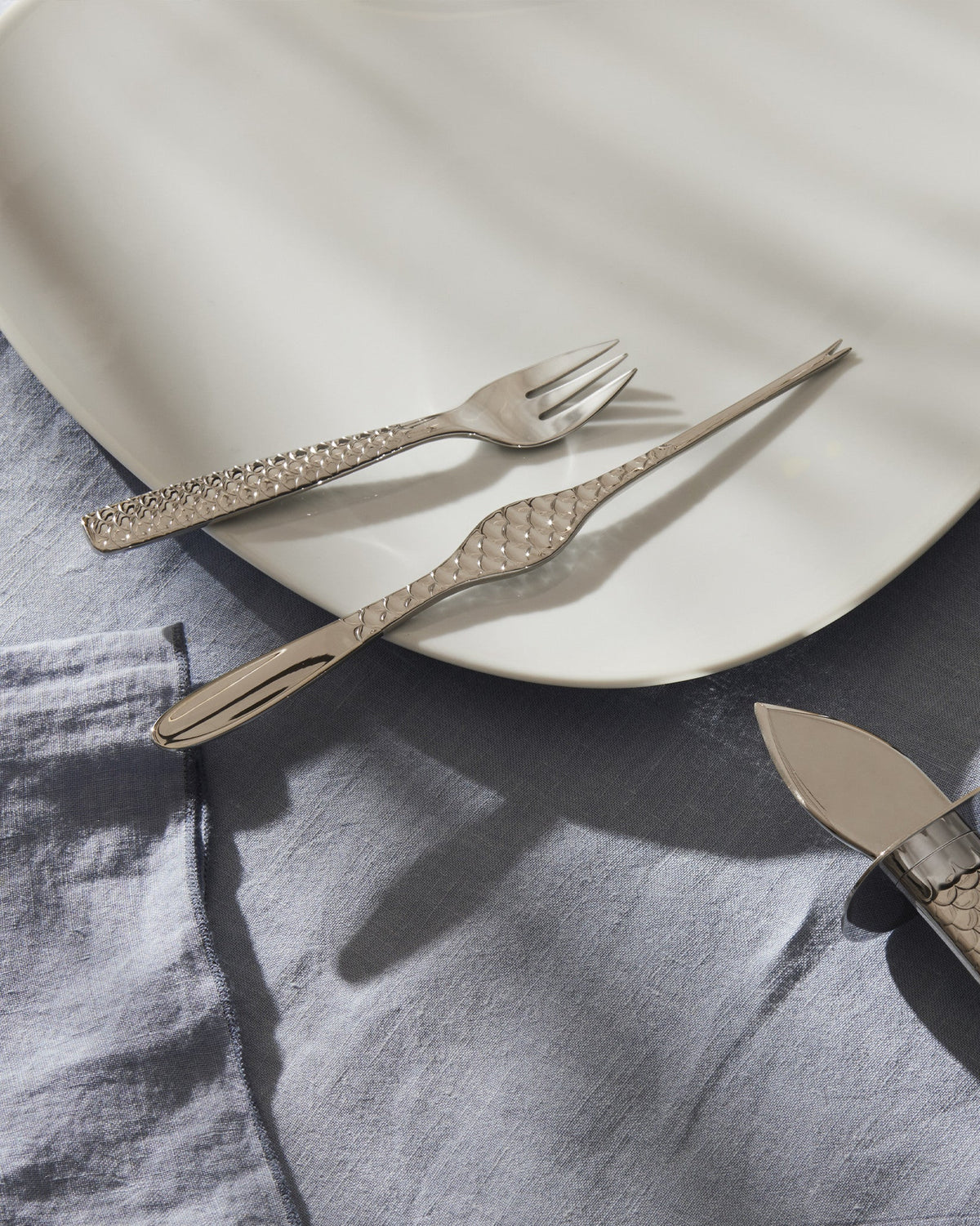 Colombina fish – set di 4 forchettine per crostacei - Sag 80 - Alessi - Complemento
