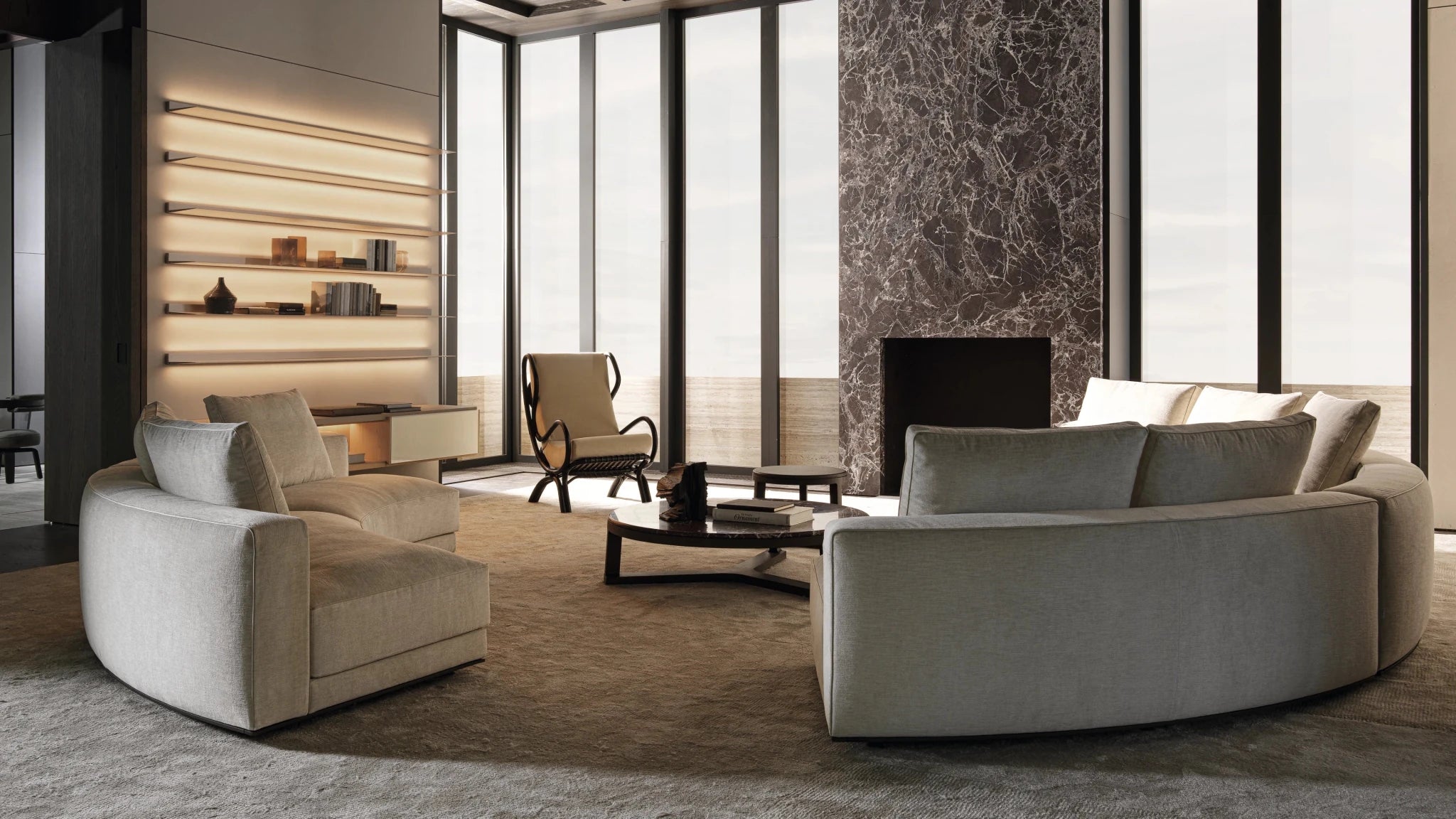CONTINUUM D.163.7 poltrona - Sag 80 - MOLTENI - Poltrona