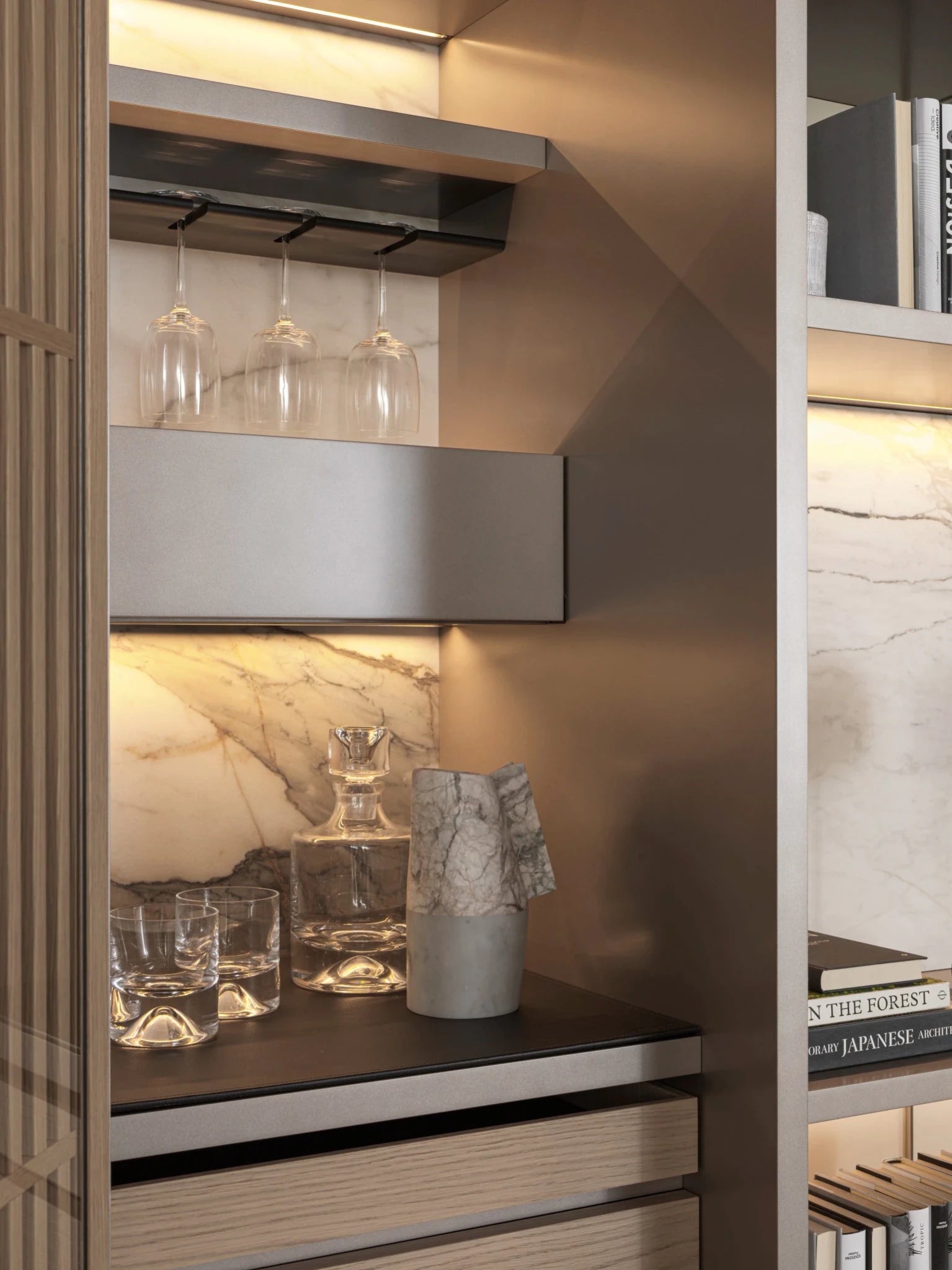 505 UP SYSTEM libreria - Sag 80 - MOLTENI - Libreria