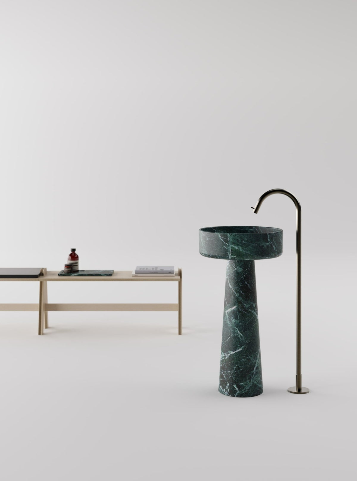 Bjhon 1 – lavabo a colonna - Sag 80 - Agape - Lavabo