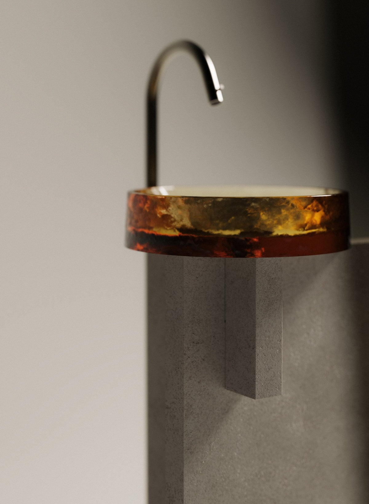 Massicci colonna – lavabo a colonna - Sag 80 - Agape - Lavabo