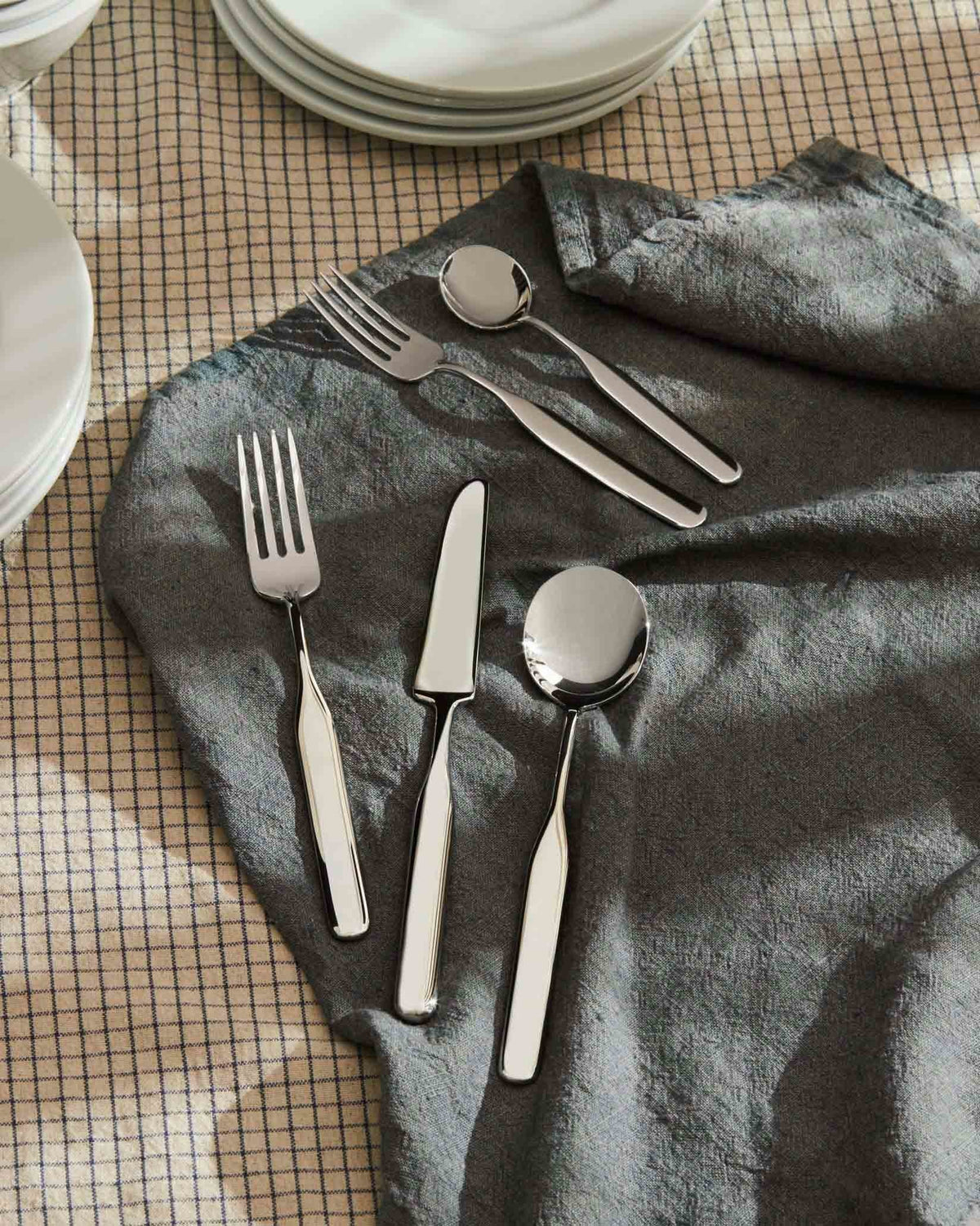 Collo-alto – forchetta da frutta (6 pezzi) - Sag 80 - Alessi - Complemento