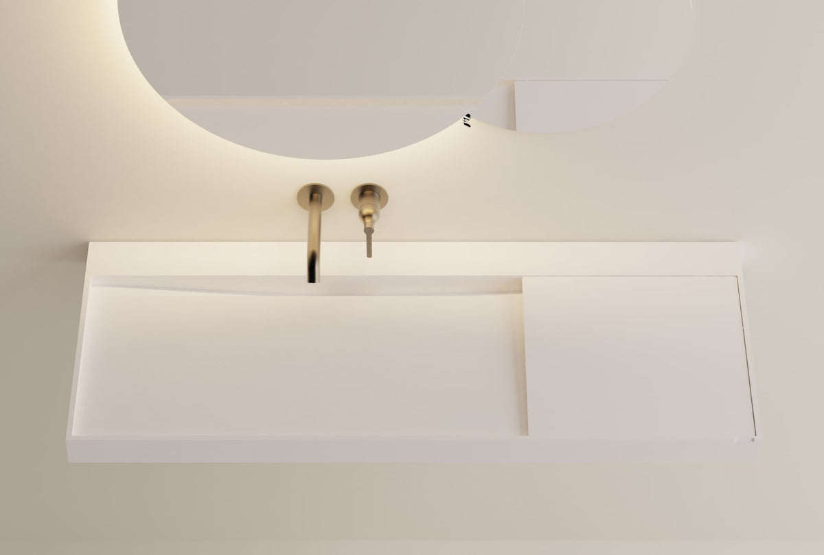 Litorale – lavabo a parete – ambientata