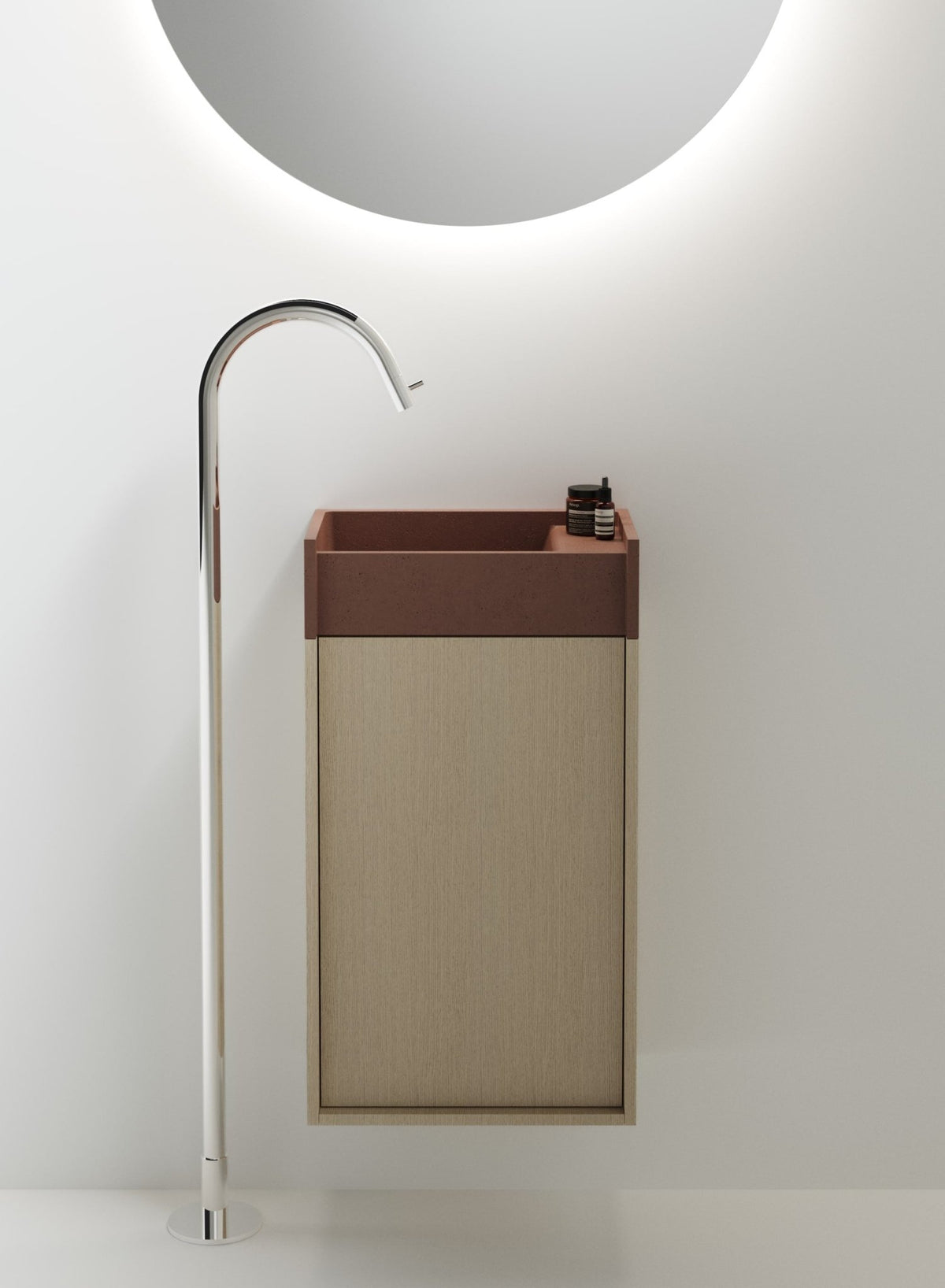 Ventiquaranta – lavabo a parete - Sag 80 - Agape - Lavabo
