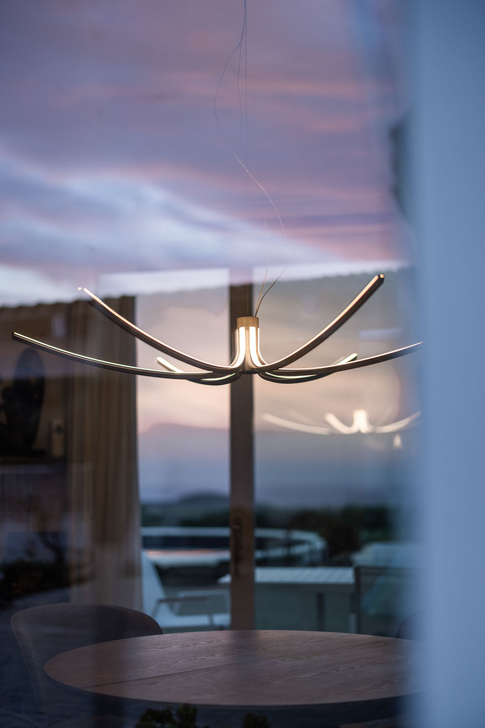 Asteria – lampada a sospensione – ambientata