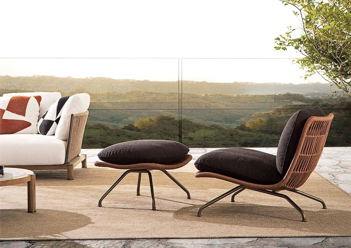 Pattie “Cord” Outdoor – poltrona outdoor - Sag 80 - Minotti - Poltrona