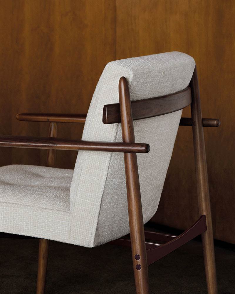 Trio “Dining” – poltroncina dining - Sag 80 - Minotti - Sedia
