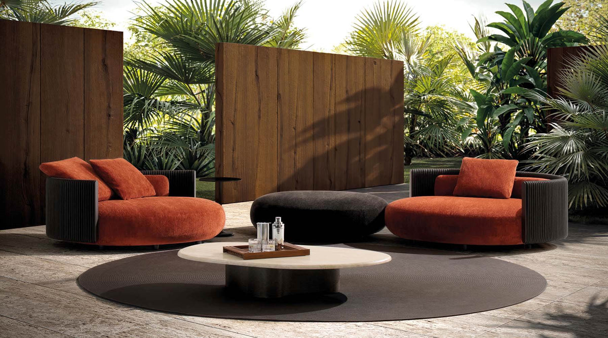 Bézier “Cord” Outdoor – poltrona outdoor - Sag 80 - Minotti - Poltrona