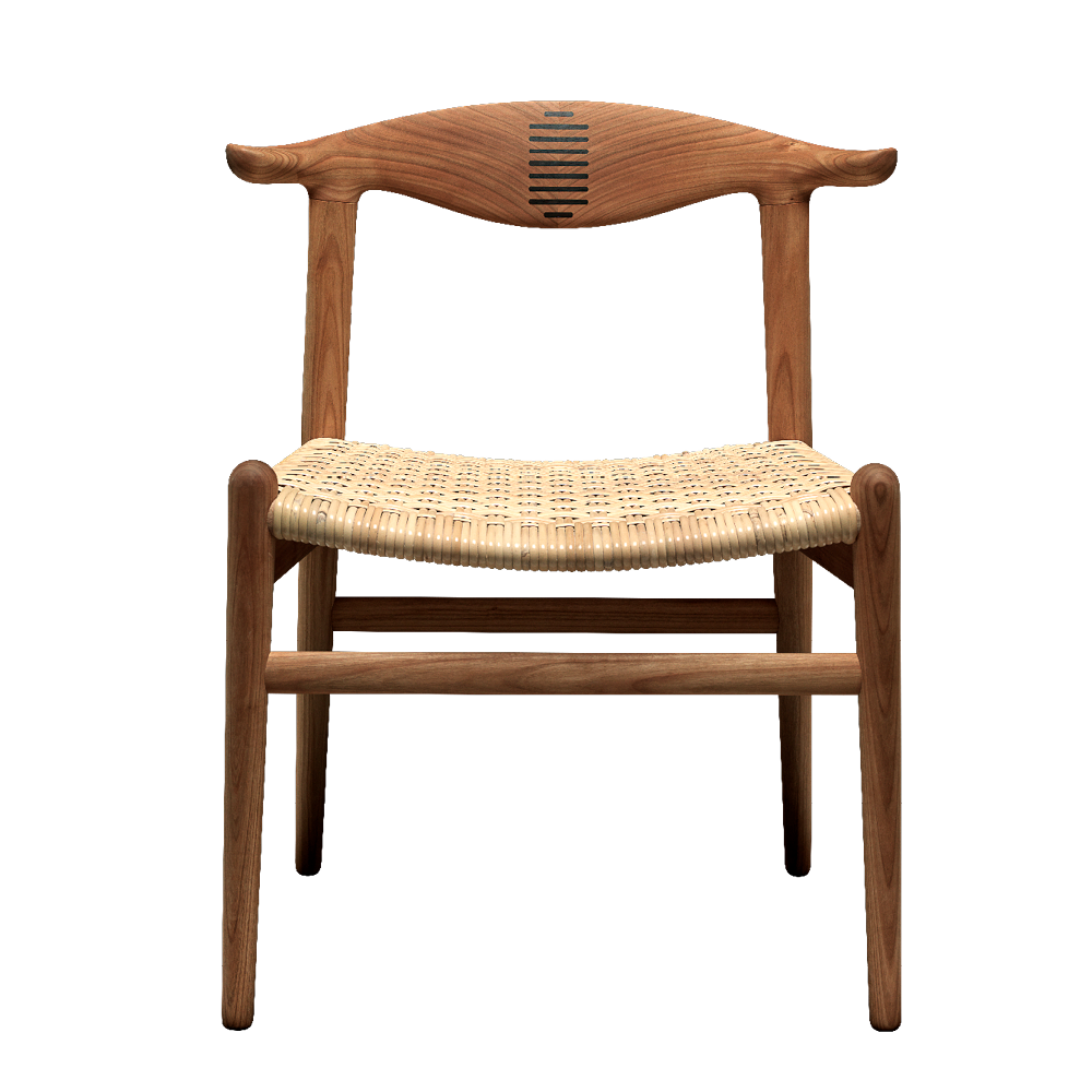 pp505 Cow Horn Chair – sedia – ambientata