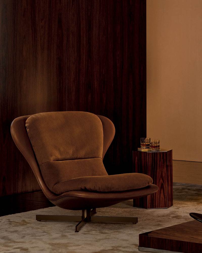 Elas – poltrona - Sag 80 - Minotti - Poltrona
