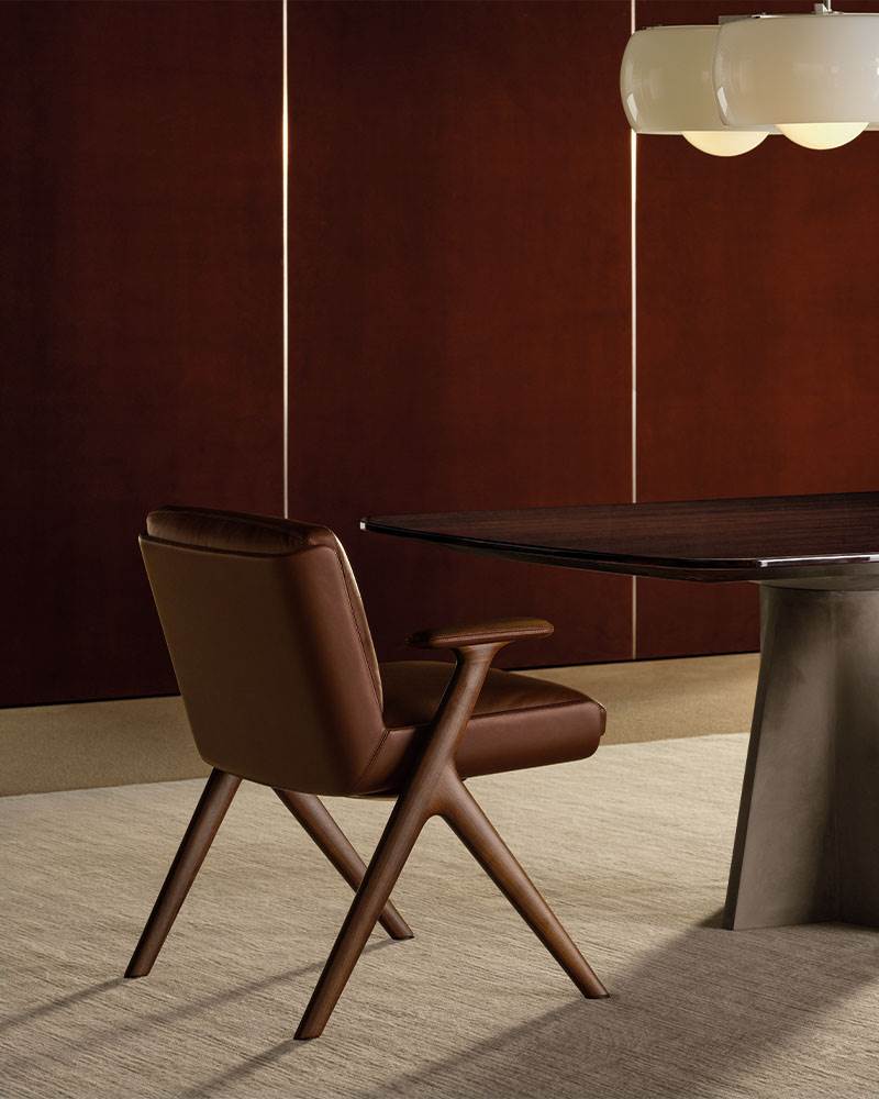 Lilliam “Dining” – poltroncina dining - Sag 80 - Minotti - Sedia