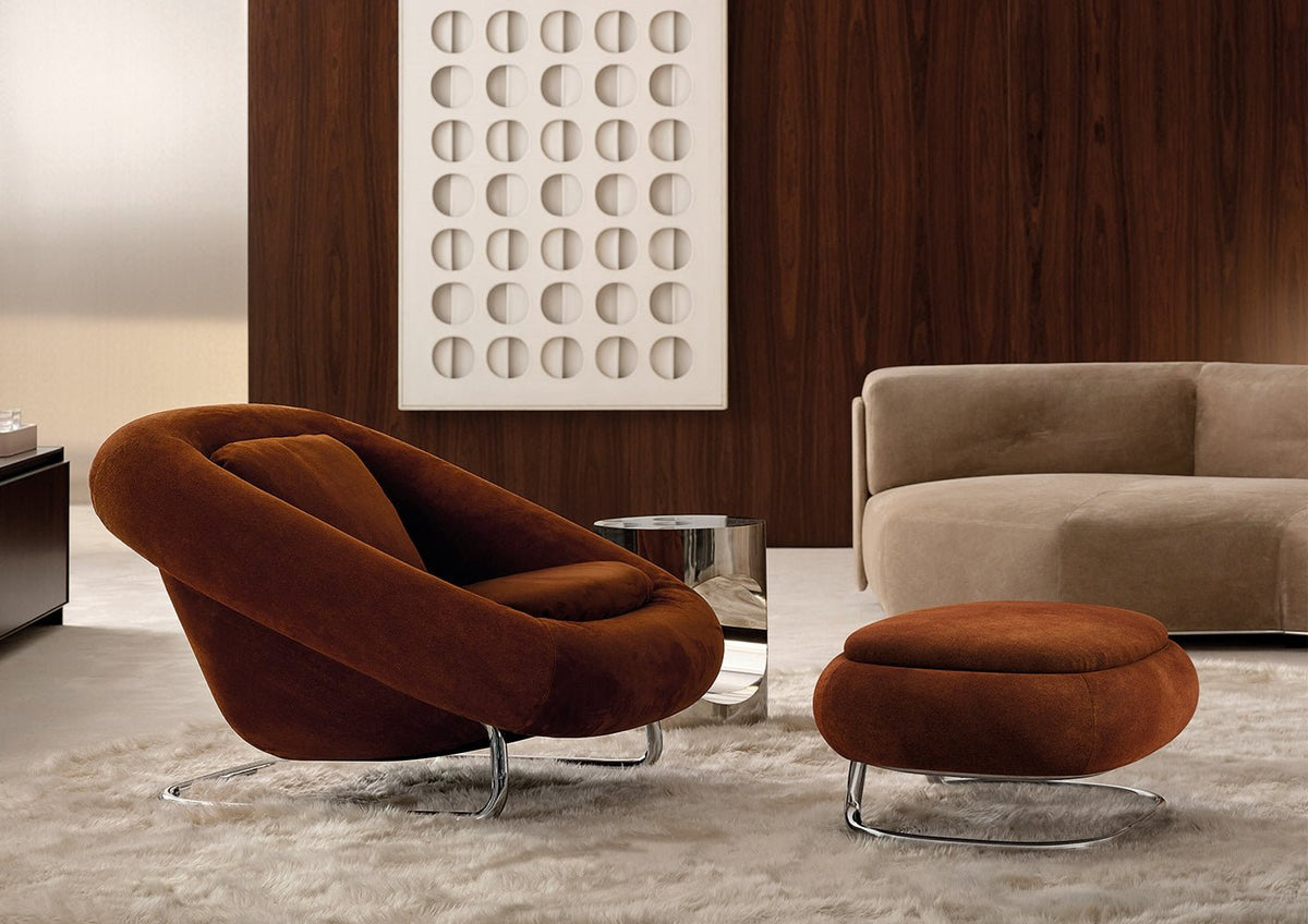 Barrel – poltrona - Sag 80 - Minotti - Poltrona