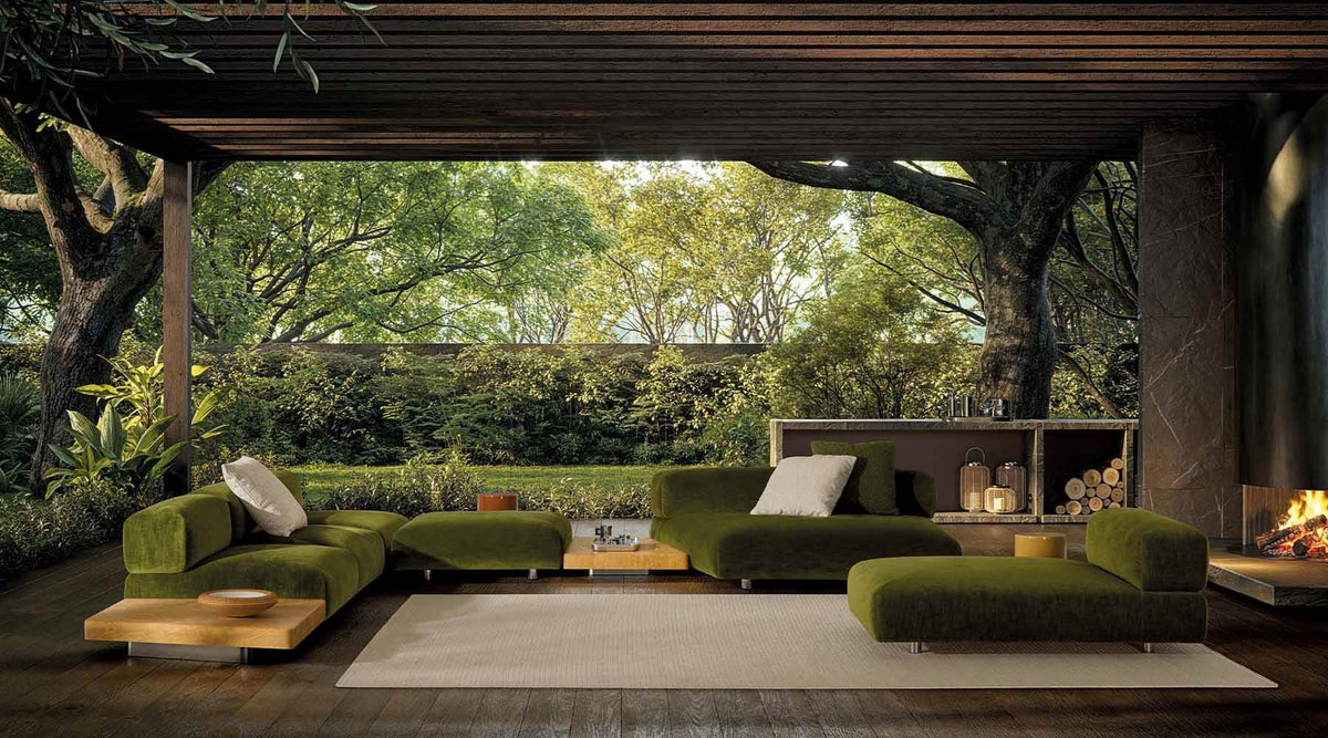 Orion “Outdoor” – divano outdoor componibile - Sag 80 - Minotti - Divano