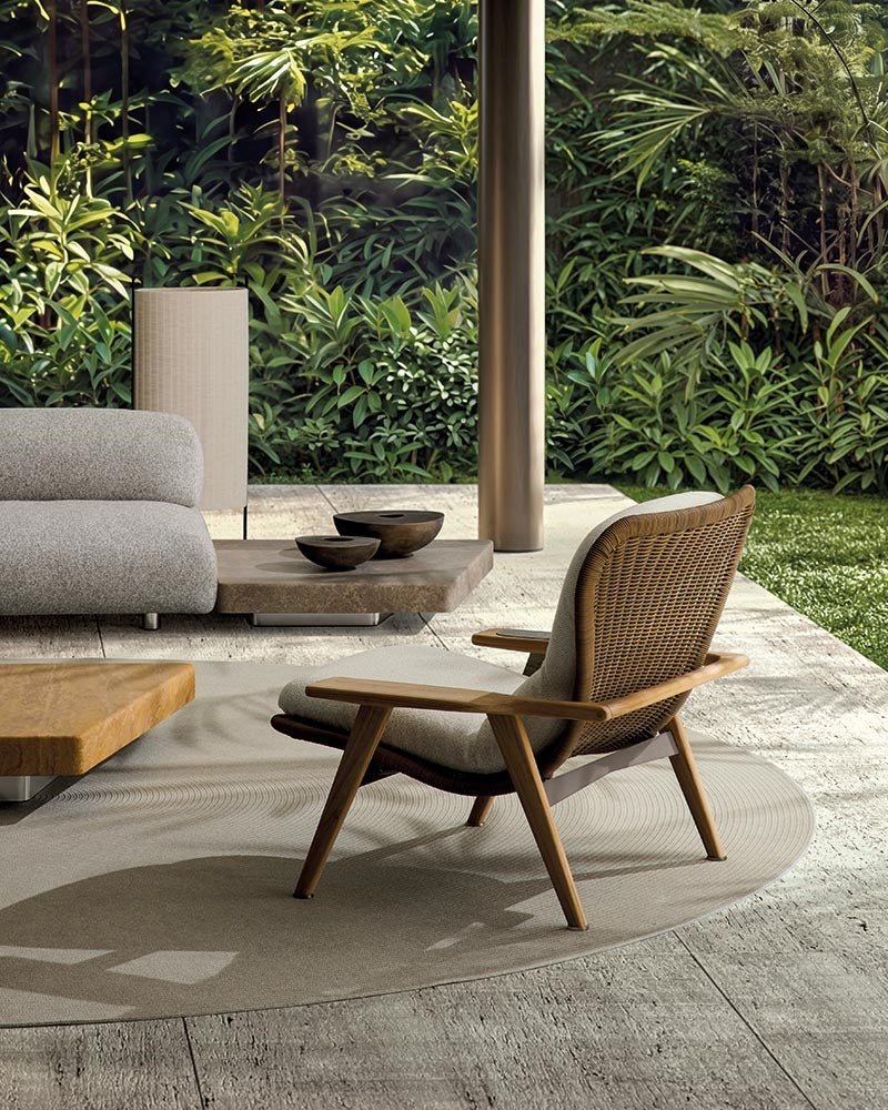 Elas “Cord” Outdoor – poltrona outdoor - Sag 80 - Minotti - Poltrona