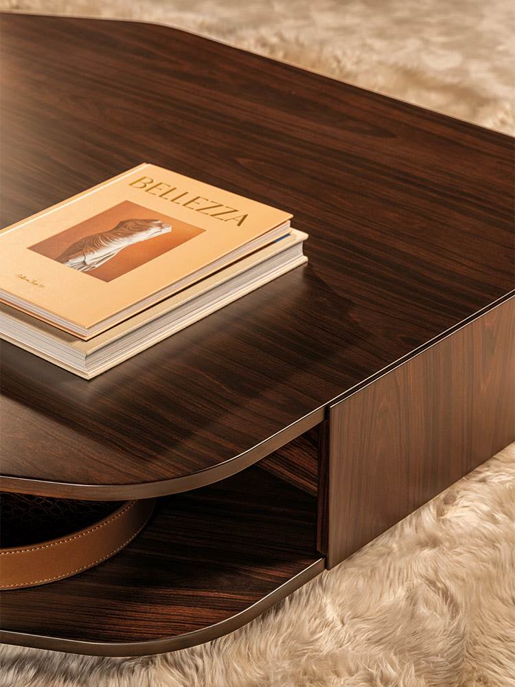 Diagramma Wood – tavolino - Sag 80 - Minotti - Tavolino