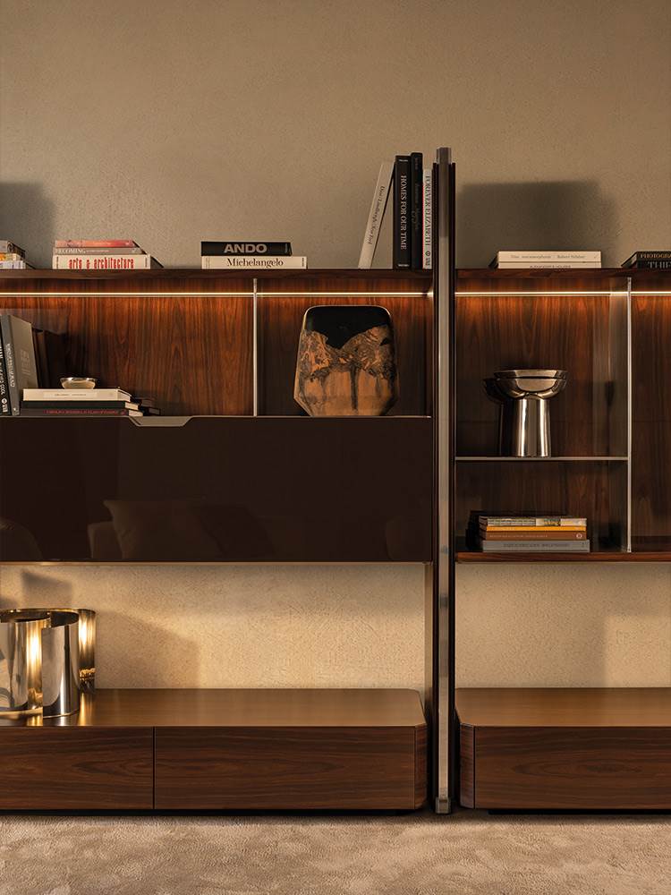 Atlas Living System – libreria componibile - Sag 80 - Minotti - Libreria